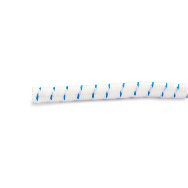 TAU ELASTISK 6MM HVIT/BL 10M