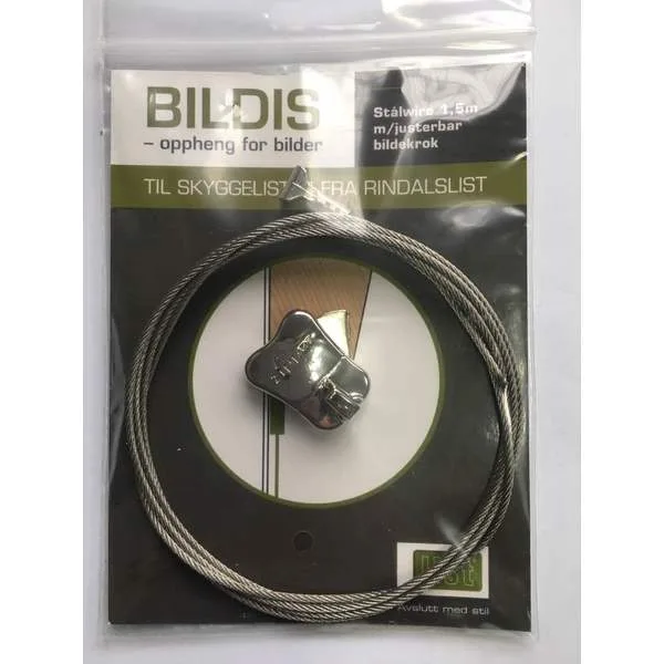 OPPHENG BILDIS STÅLWIRE 1,5M