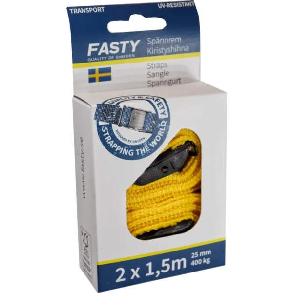 PAKKESTROPP 1,5MX25MM GUL 2PK