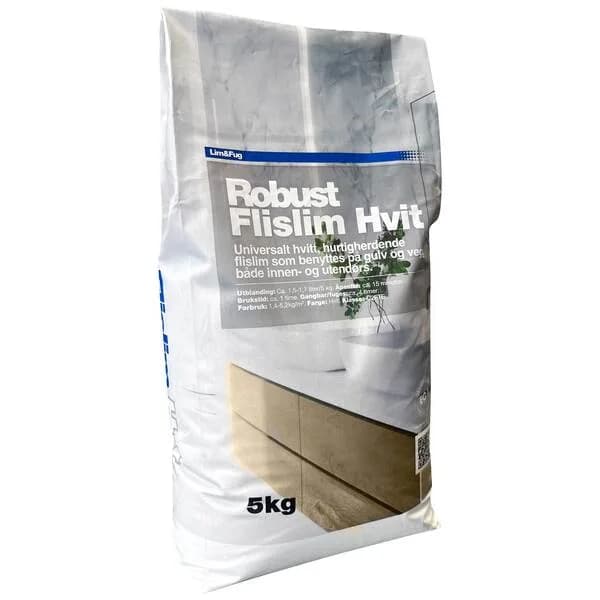 ROBUST FLISLIM HVIT - 5KG